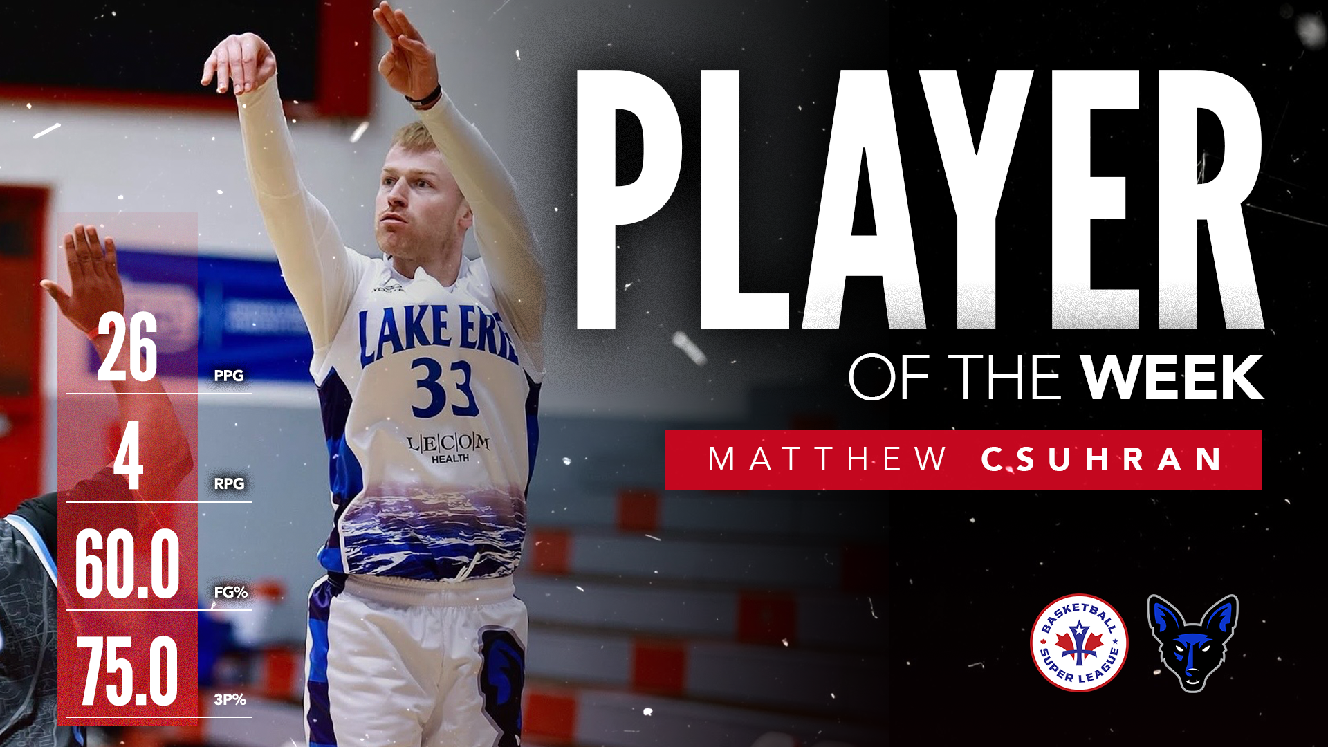 Player of the Week: Matthew Csuhran